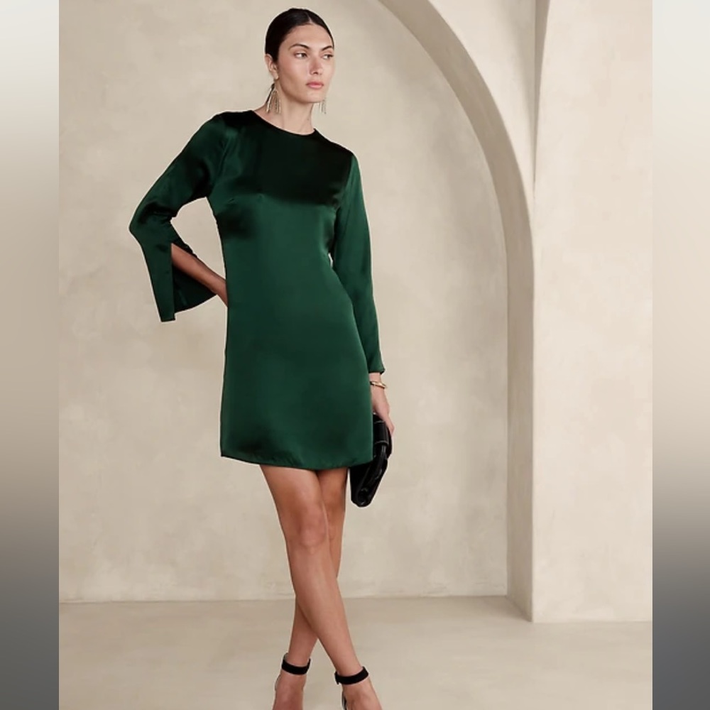 NWT BANANA REPUBLIC ABRIL SILK MINI DRESS